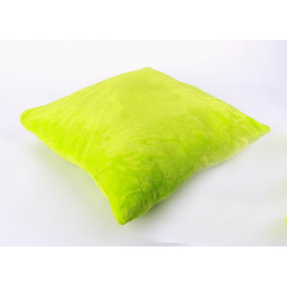 Housse d'oreiller en micro peluche - UNI vert 40 x 40cm
