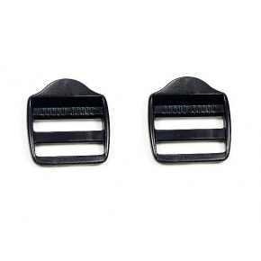 Boucles de réglage en plastique 40 mm  noir