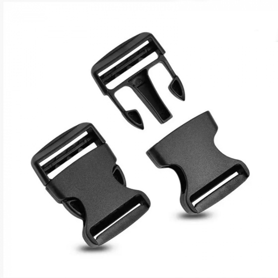 Boucles à ouverture rapide en plastique 40 mm couleur noir