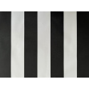 Tissu imperméable PREMIUM à rayures noires et blanches, polyester PU, 190 g/m², largeur 160 cm