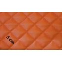 Ekokůže barva pomerančová prošívaná, koženka metráž 