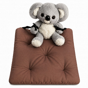 Coussin d'assise de jardin Oxford marrone, 40 × 40 cm