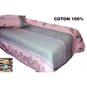 Linge de lit en crêpe avec fermeture éclair, couleur Rose, 140x200 cm Linge de lit en crêpe avec fermeture éclair, couleur Rose, 140x200 cm