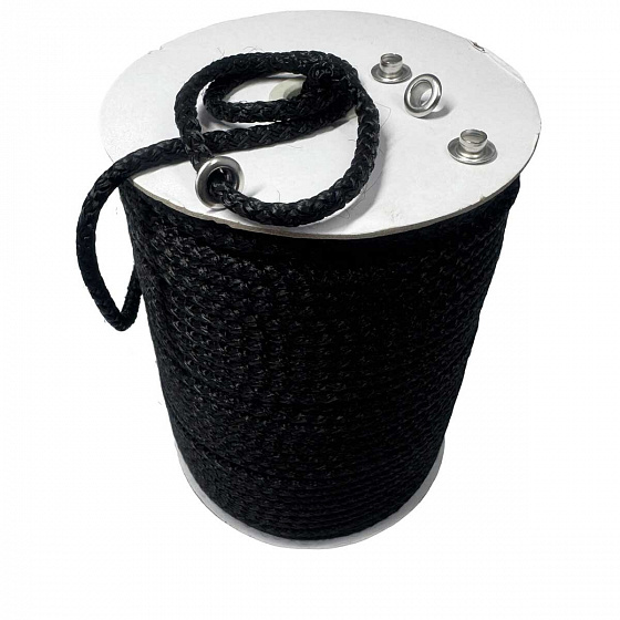 Bavlněno-Polyesterové lano 5 mm x 10 m, barva černá