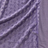 Tissu minky coeurs, 330 gr/m2, largeur 160 cm, couleur lavande
