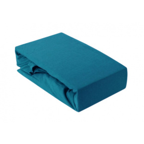 Drap Housse Jersey avec élastique, 160x200 cm Emeraude