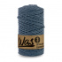 Cordons tressé coton 3 mm, 100 m, couleur denim