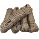Šnůrka pletená jutová 10 mm x 20 m