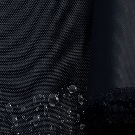 Tissu extérieur Imperméable PVC Codura 1680D, 546 g/m², 150 cm, Noir