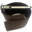 Feutrine technique 6 mm, 750 g/m², largeur 155 cm, marron
