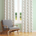 Tissu coton au mètre, 125 g/m², largeur 160 cm, imprimé Etoiles verte et blanche