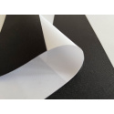 Tissu imperméable PREMIUM à rayures noires et blanches, polyester PU, 190 g/m², largeur 160 cm