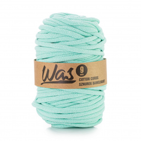 Cordons tressé coton 9 mm, 50 m, couleur menthol 190