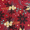 Tissus en coton de Noël au mètre, Motif de Noël rouge 160 cm
