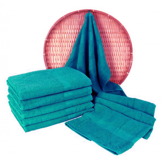 Serviette de bain 70x140 cm, couleur turquoise