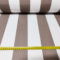 Tkanina Wodoodporna Premium wzór paski cappuccino