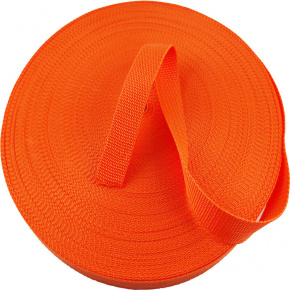 Ruban polypropylène renforcé pour sacs 25 mm couleur orange (50 m) Ruban polypropylène renforcé pour sacs 25 mm couleur orange (50 m)