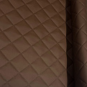 Ekokůže prošívaná ultrazvukem, barva hnědá, metráž