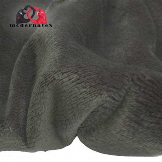 Minky mikroplyš jednobarevné barva grafit