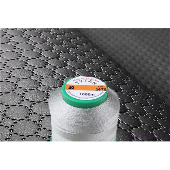 Šicí nitě TYTAN 40 1000 m sv. šedé barva 2675
