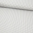 Tissu coton au métre couleur blanche carreaux gris. 4mm