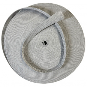 Ruban polypropylène renforcé pour sacs 25 mm couleur gris clair (50 m) Ruban polypropylène renforcé pour sacs 25 mm couleur gris clair (50 m)