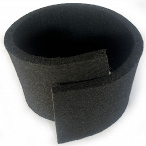 Feutrine technique 20 mm, 3500 g/m², largeur 100 cm, noir Feutrine technique 20 mm, 3500 g/m², largeur 100 cm, noir