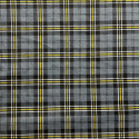 Tissu flanelle de coton à careaux 8x8 cm gris-noir