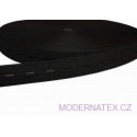 Elastique boutonnière 18 mm noir au métre