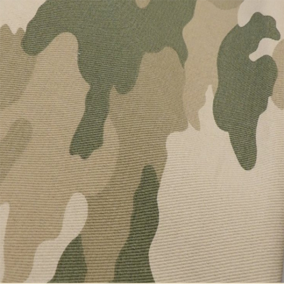 Bavlněný kepr BV MASKÁČOVÝ MORO BEŽOVÉ 160CM