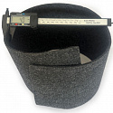 Feutrine technique 4 mm, 600 g/m², largeur 100 cm, gris fonce 
