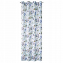 Rideaux motifs Bella couleur bleu 140 x 250 cm 