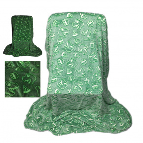 Couverture plaid polaire phosphorescente vert 150 x 200 cm Couverture plaid polaire phosphorescente vert 150 x 200 cm