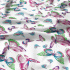 Tissu coton au métre imprimé Papillons Nez couleur blanche