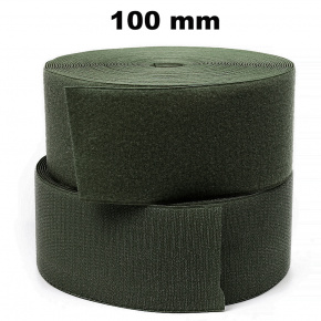 Auto-agrippant à coudre piece crochet et boucle khakii 100 mm 25m Auto-agrippant à coudre piece crochet et boucle khakii 100 mm 25m