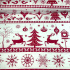 Tissus en coton de Noël au mètre, 160 cm motif Scandinave Rouge-Blanche