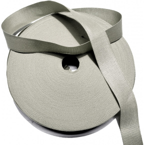 Bande ourlet polyester 25 mm  couleur gris