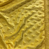 Tissu minky coeurs, 330 gr/m2, largeur 160 cm, jaune