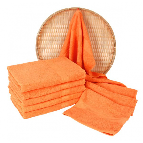 Serviette de bain 70x140 cm, couleur orange