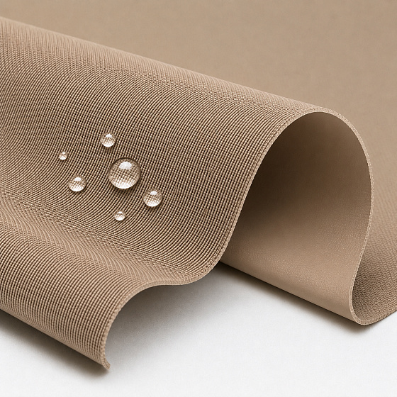 Tissu extérieur Imperméable PVC Codura 600D, 360 g/m², 150 cm, Cappuccino