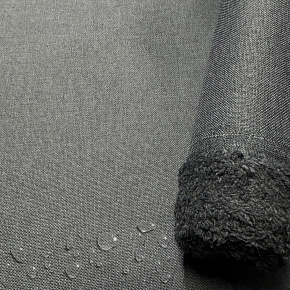 Tissu imperméable imitation lin, 220 g/m², 160 cm, Gris Fonce Tissu imperméable imitation lin, 220 g/m², 160 cm, Gris Fonce
