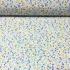 Tissu en coton au mètre, 125 g/m², largeur 160 cm, imprimé à fleurs bleues