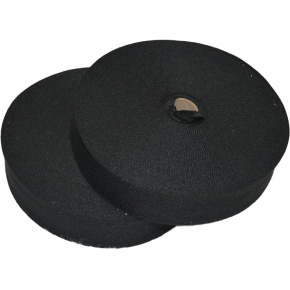 Bande ourlet polyester 40 mm  couleur noir