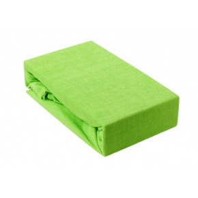 Drap Housse Jersey avec élastique, 90x200 cm Vert