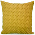 Housse de coussin micropeluche 40X40 cm, Moutarde