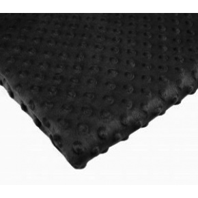 Tissu minky dot, 300 gr/m2, largeur 160 cm, noir Tissu minky dot, 300 gr/m2, largeur 160 cm, noir