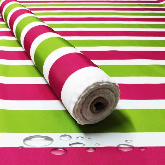 Vodu odpuzující látka barva PROUŽKY AMARANT