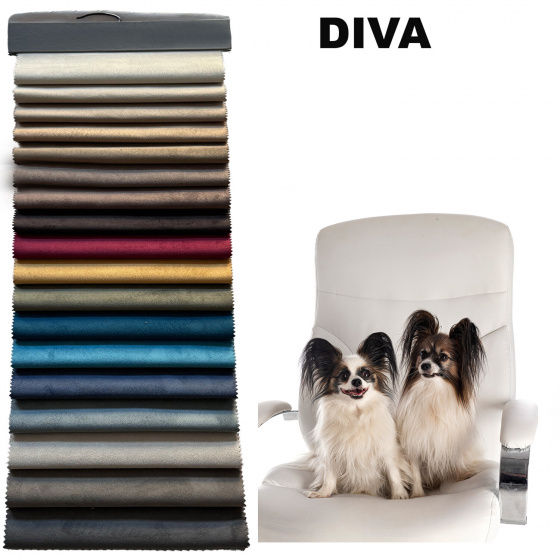 Échantillonneur du tissus d'ameublement Simili cuir Diva