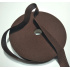 Bande ourlet polyester 25 mm  couleur marron