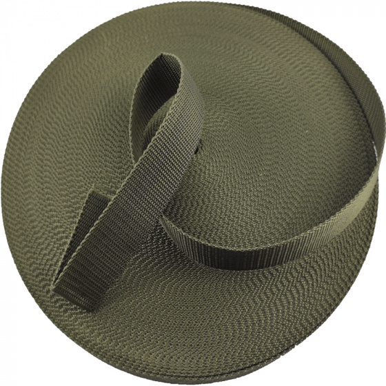 Polypropylénový popruh 40 mm khaki (balení 50 m)